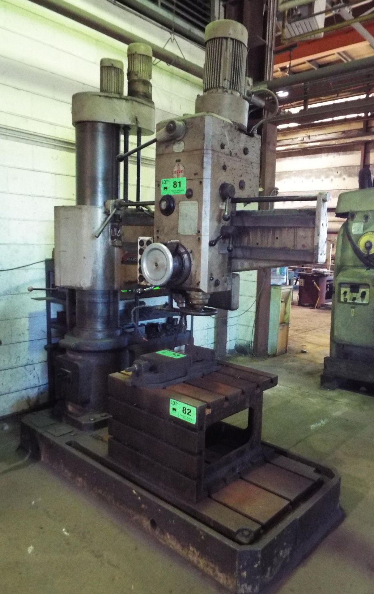 HECKERT BR40/2X1250 5' RADIAL ARM DRILL WITH SPEEDS TO 1200 RPM, 54" COLUMN, S/N: 762697 (CI) [