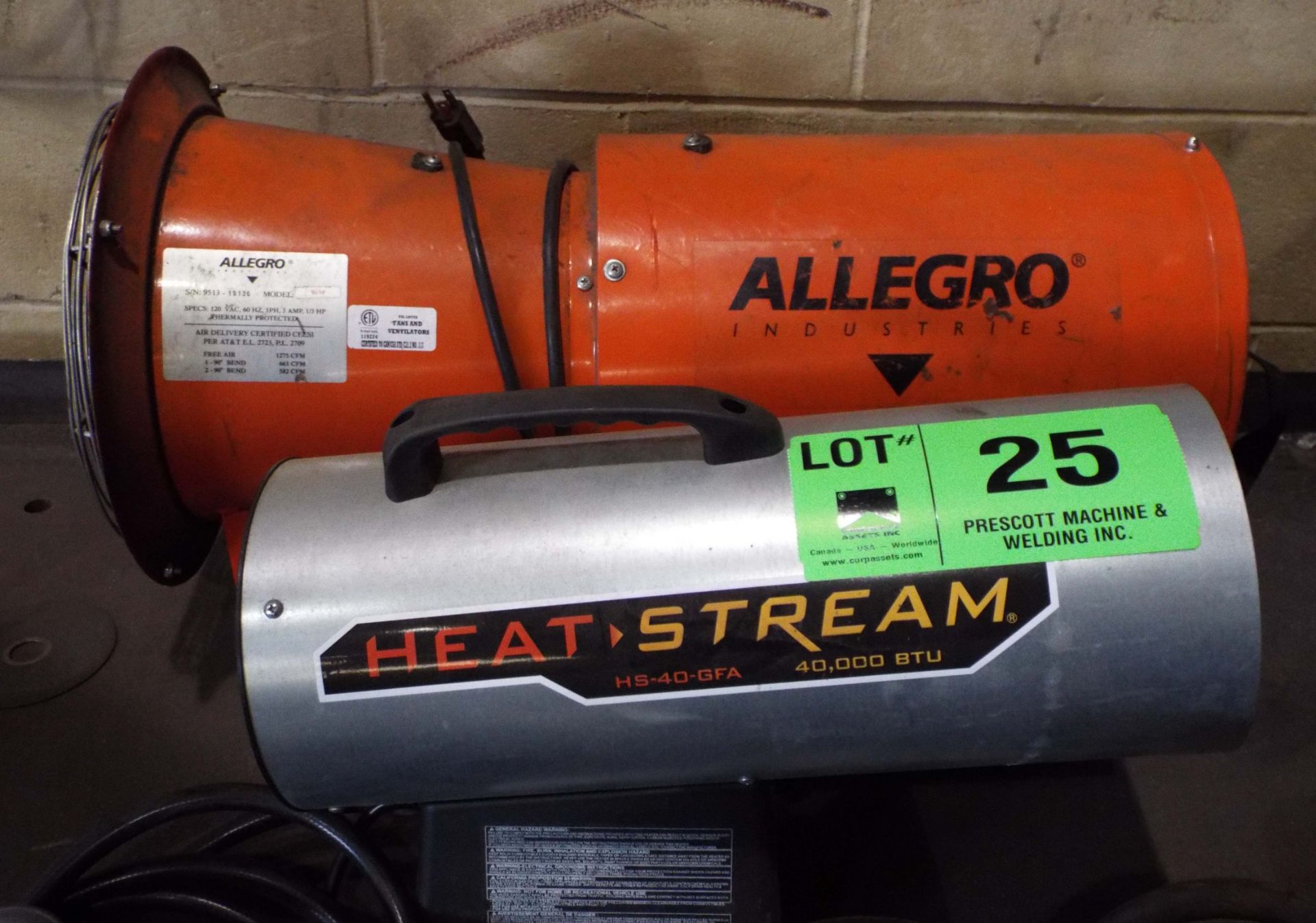 LOT/ ELECTRIC & PROPANE DIRECTIONAL HEATERS