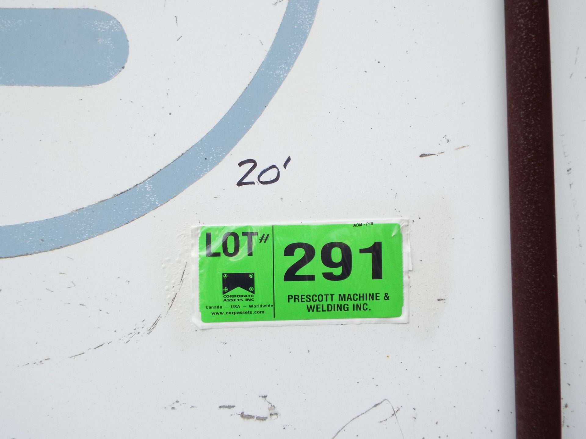 20' STORAGE TRAILER (NO CHASSIS) (CI) (DELAYED DELIVERY) [RIGGING FEE FOR LOT #291 - $TBD CDN - PLUS - Image 2 of 2
