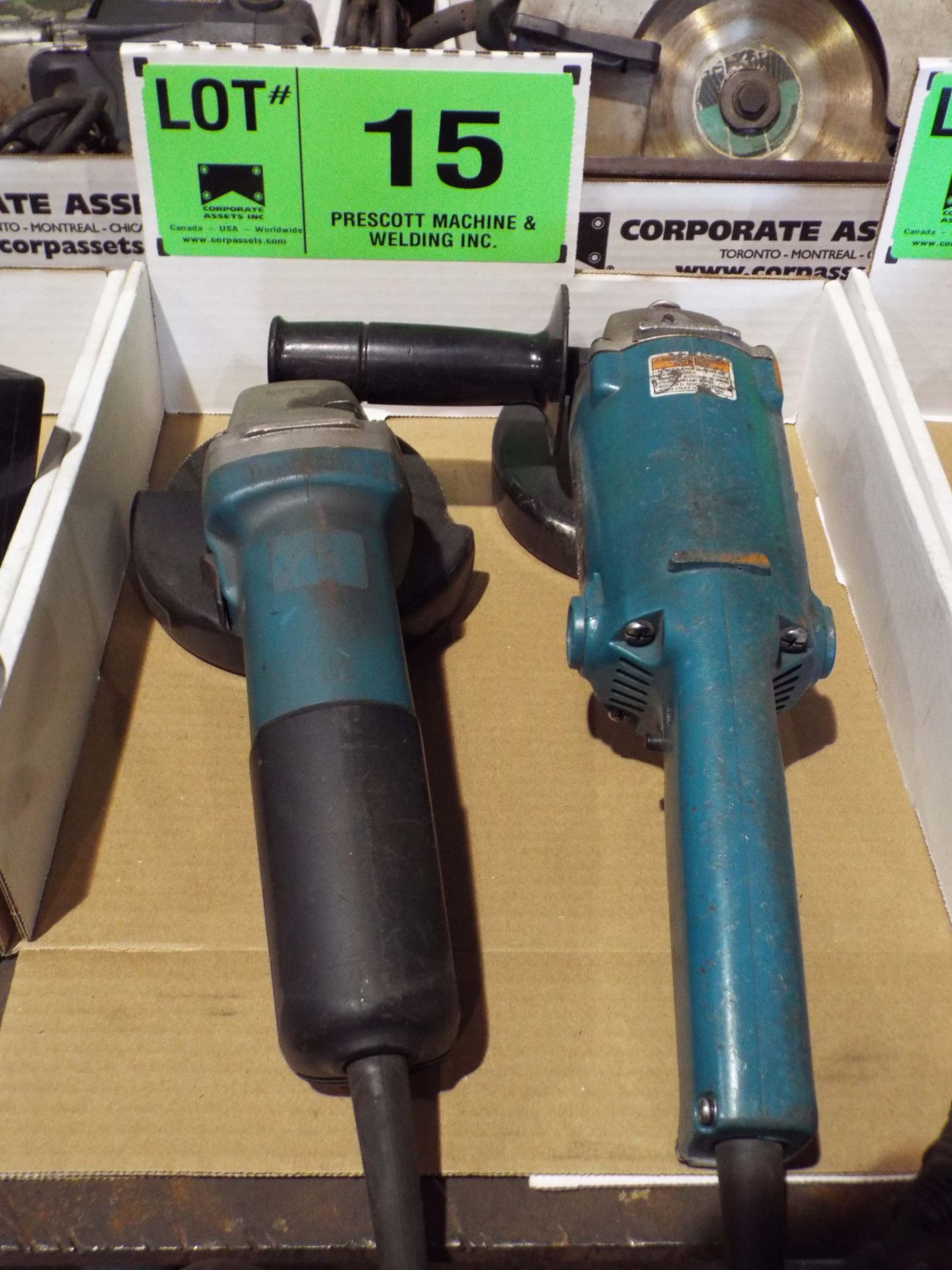 LOT/ MAKITA 5" ELECTRIC ANGLE GRINDERS