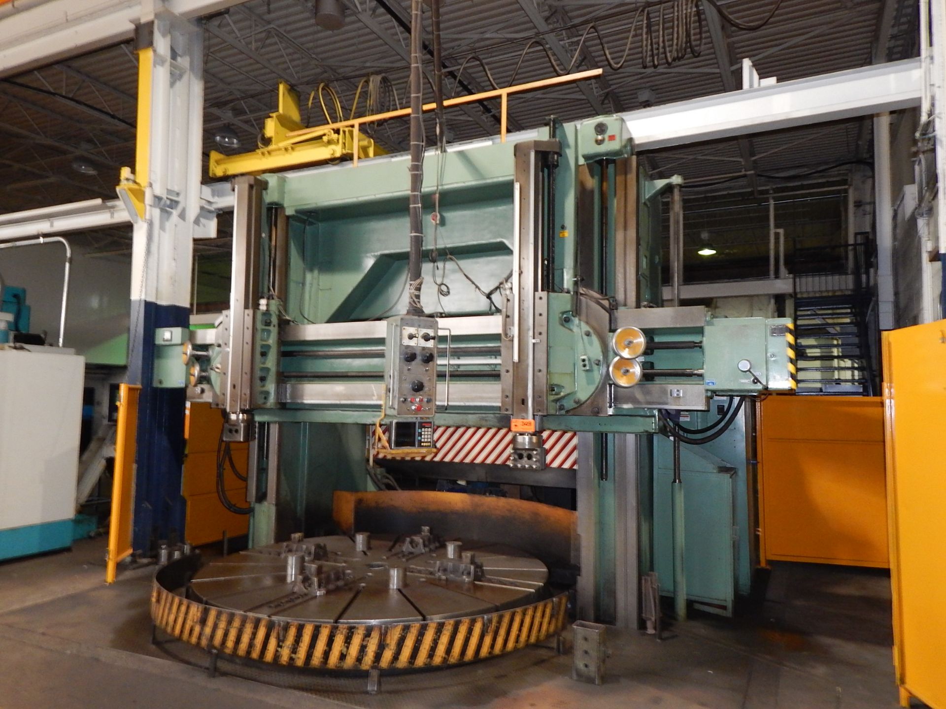 STANKO 1L532M VERTICAL BORING MILL WITH 2-RAMS, 124" MAX SWING, 62.99" MAX HEIGHT UNDER THE RAIL, - Image 8 of 8