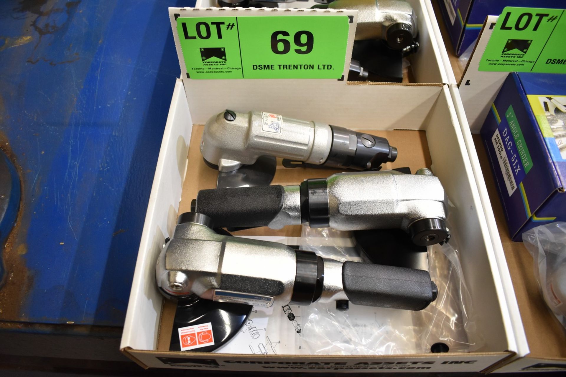 DAEWOO DAG-5LX 5" PNEUMATIC ANGLE GRINDER