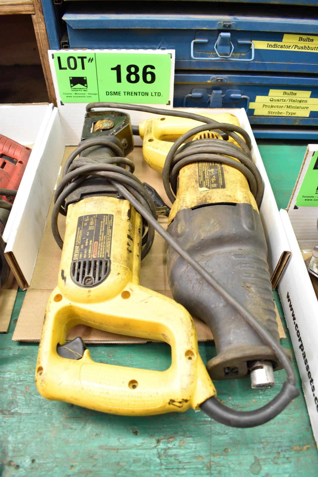 LOT/ (2) DEWALT RECIPROCATING SAWS