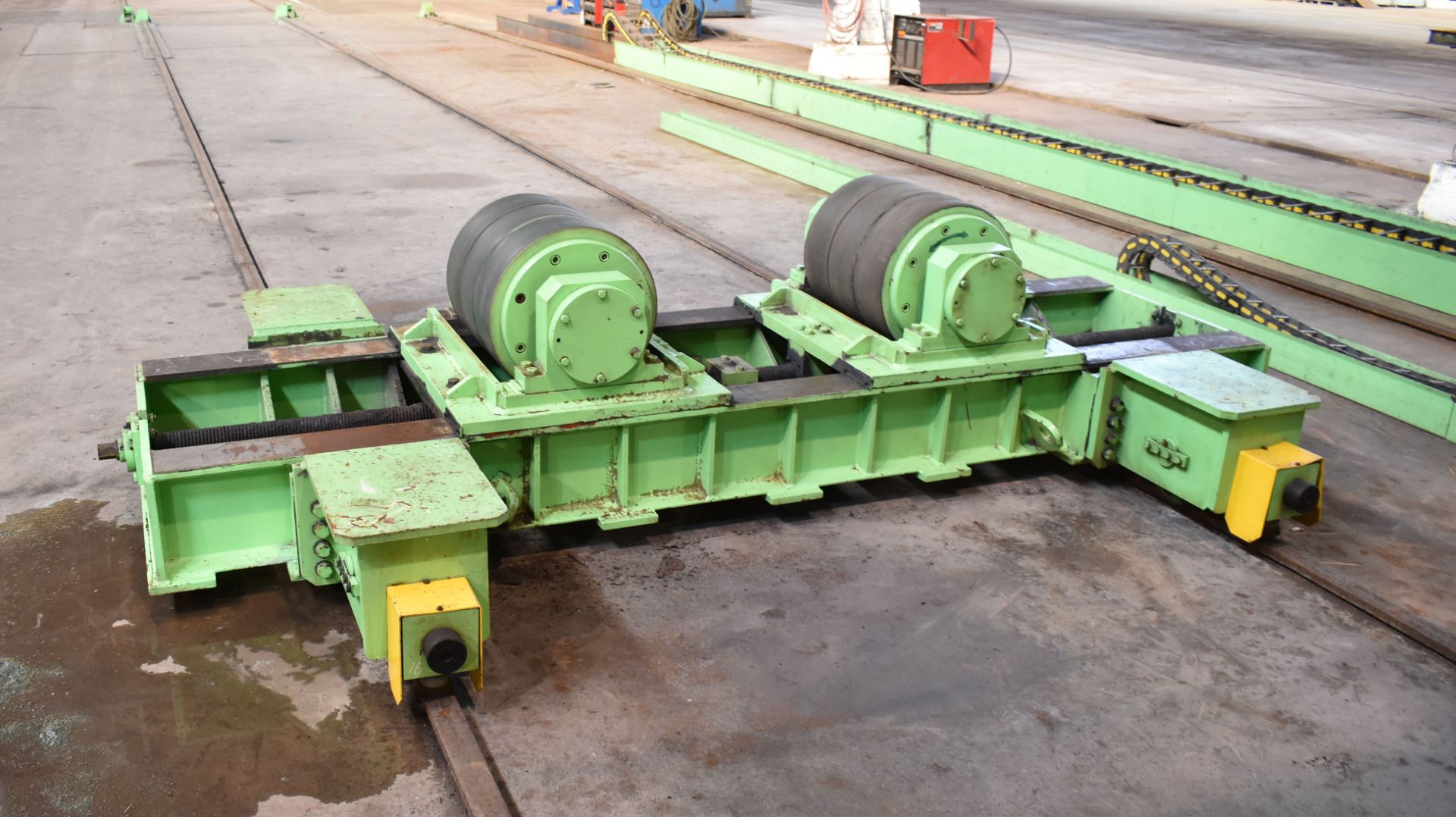 JONGHAP (2011) STR-100/50, 100 TON CAPACITY DRIVER & IDLER TURNING ROLL SETS WITH 17.70" URETHANE - Image 2 of 2