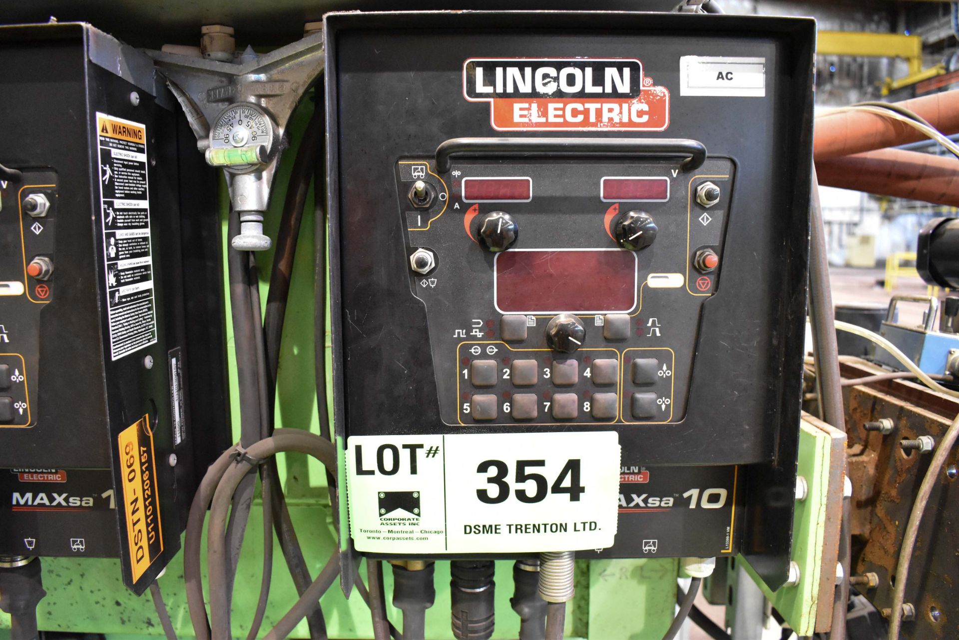 LINCOLN ELECTRIC MAXSA10 DIGITAL PROGRAMMABLE CONTROLS (CI) [RIGGING FEE FOR LOT# 354 - $100 USD +