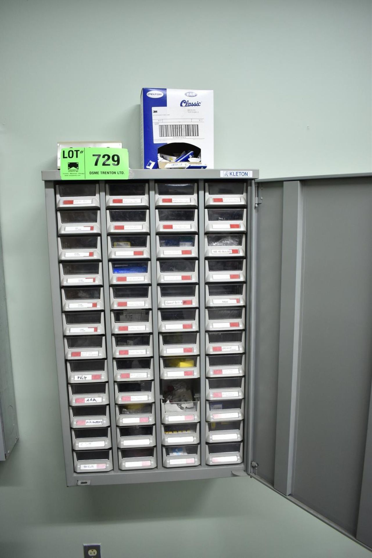 INDEX CABINET WITH ELECTRICAL COMPONENTS