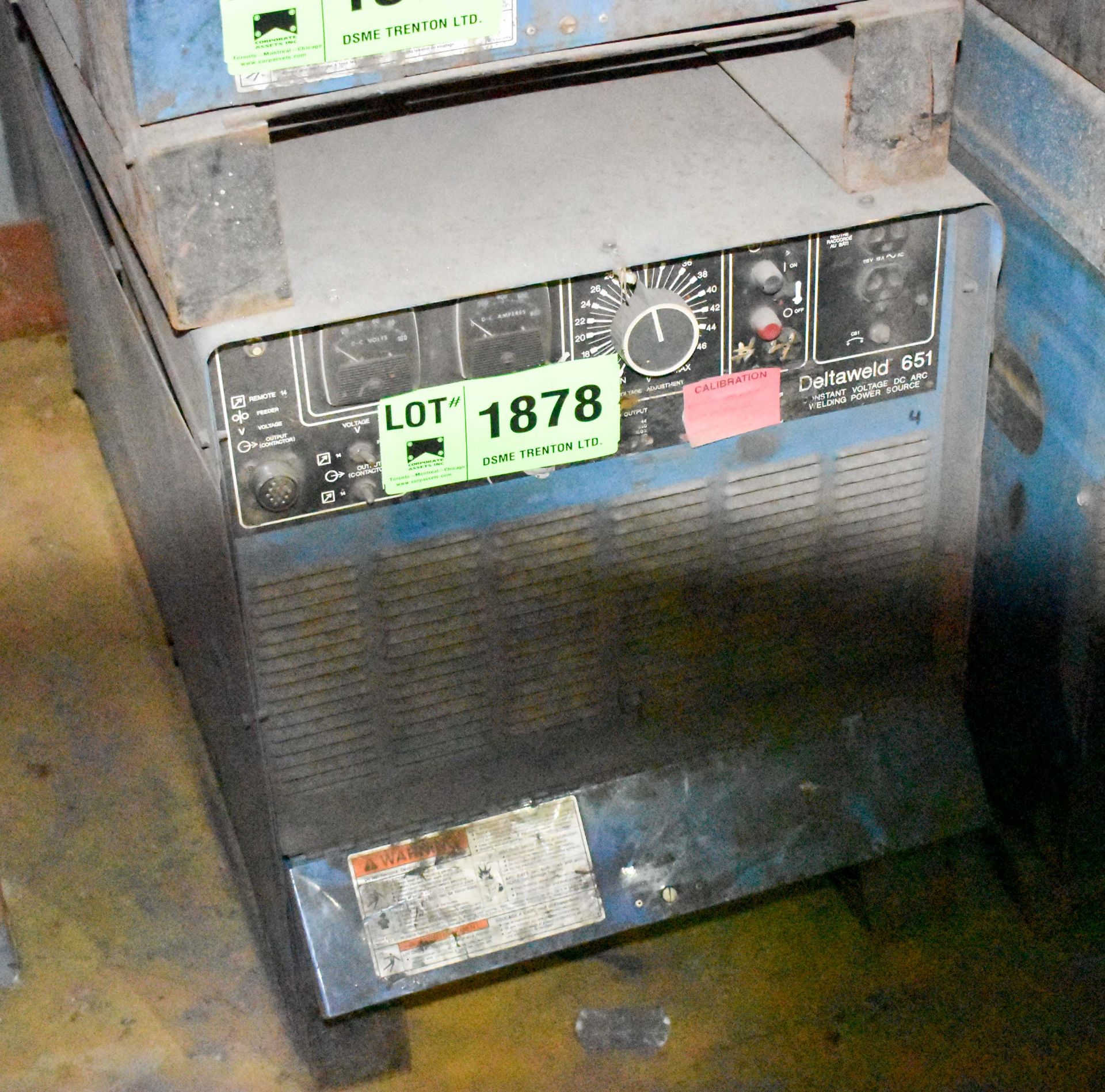 MILLER DELTAWELD 651 WELDING POWER SOURCE [RIGGING FEE FOR LOT# 1878 - $40 USD +PLUS TAXES]