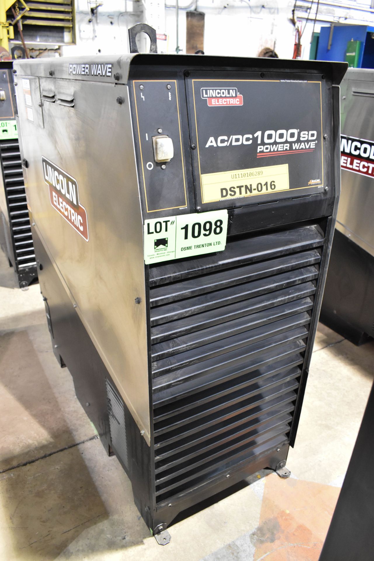 LINCOLN ELECTRIC AC/DC1000SD POWER WAVE WELDING POWER SOURCE (CI) [RIGGING FEE FOR LOT# 1098 - $