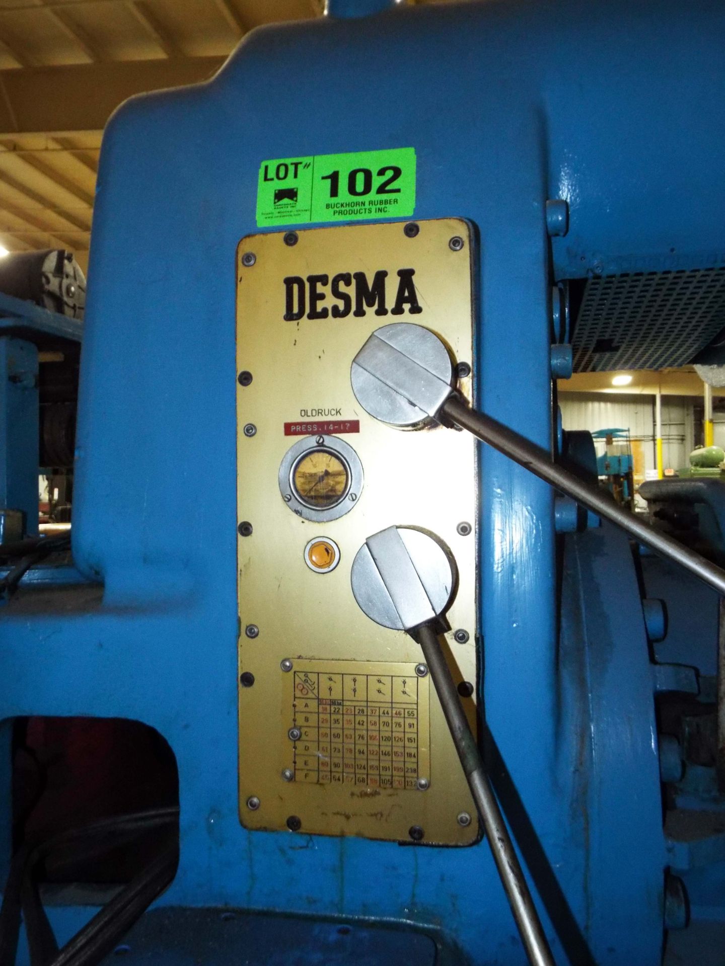 DESMA EXTRUDER (OUT OF SERVICE) (CI) - Image 2 of 2