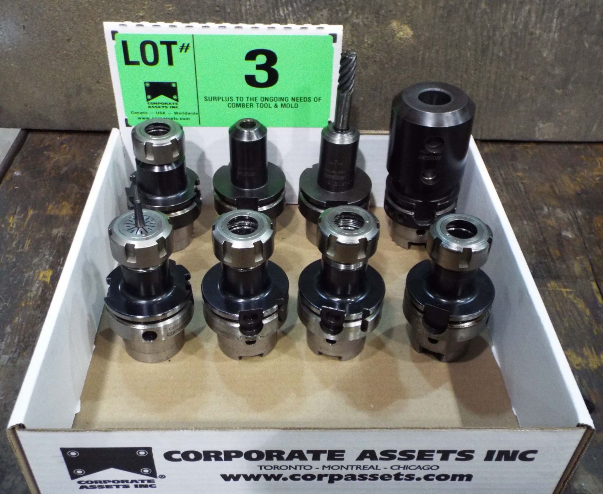 LOT/ HSK 63A TOOL HOLDERS