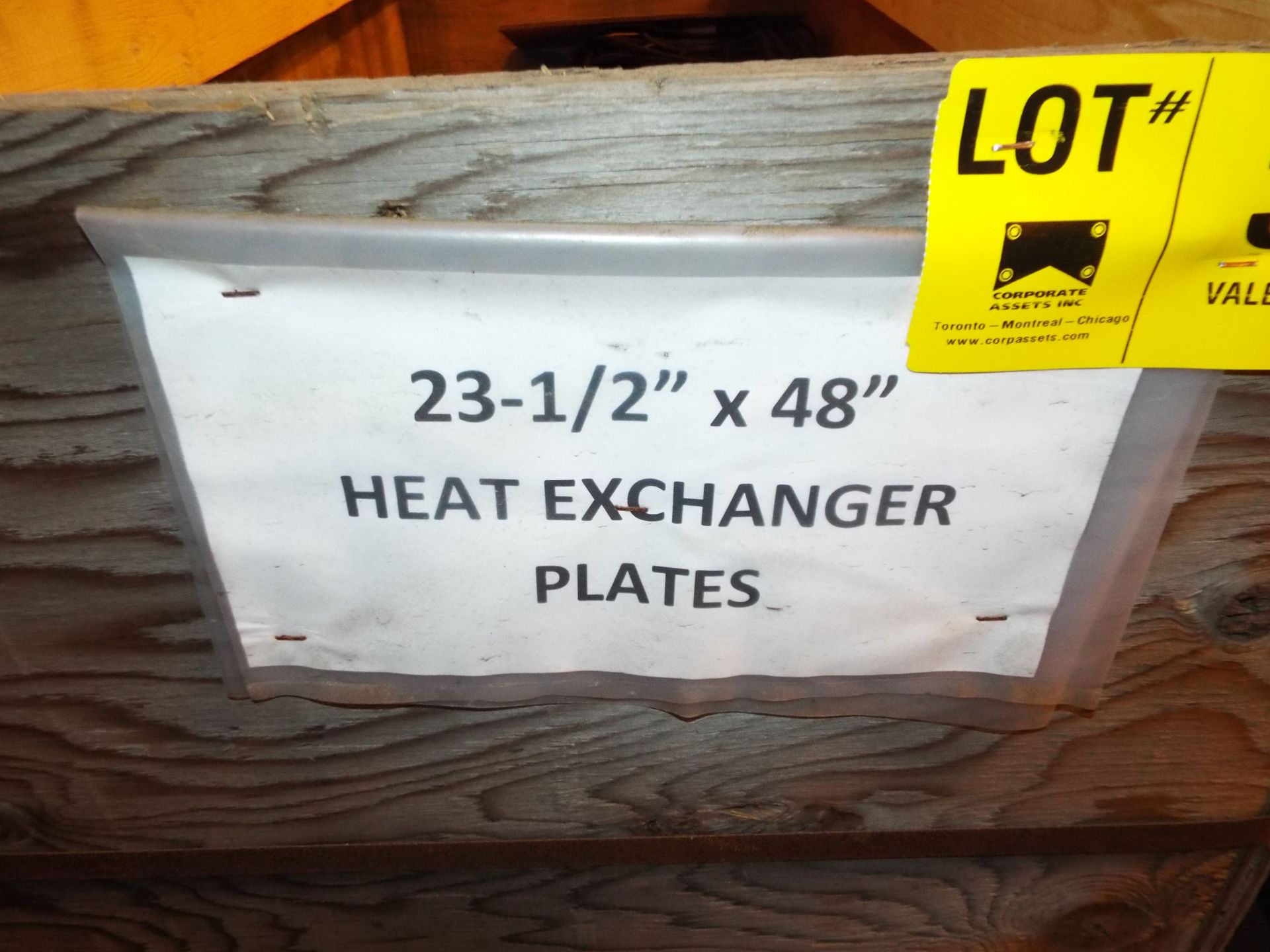 LOT/ CONTENTS OF SKIDS - 23.5"X48" AND 18 5/8" X 39 1/8" HEAT EXCHANGER PLATES - Image 4 of 5