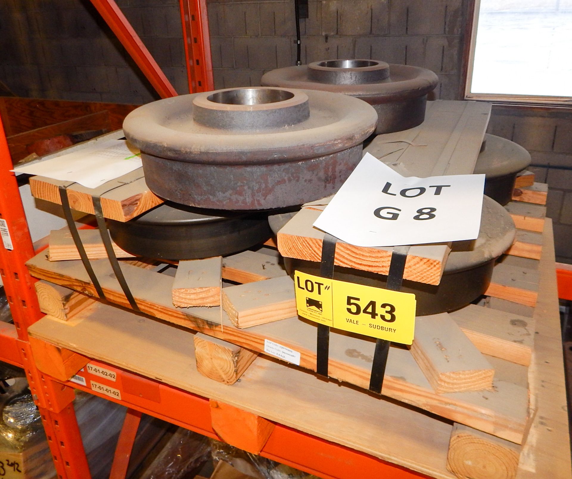 LOT/ MINE CAR WHEELS (LOCATED AT THE CMD WAREHOUSE)