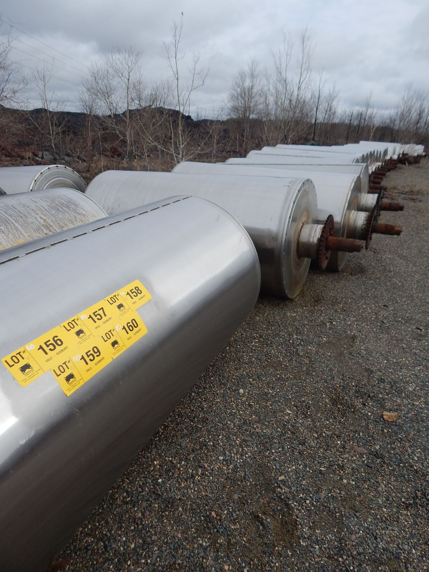 LOT/ (10) 6' X 3' MAGNETIC SEPARATOR ROLLS (LOCATED AT NORTH MINE)
