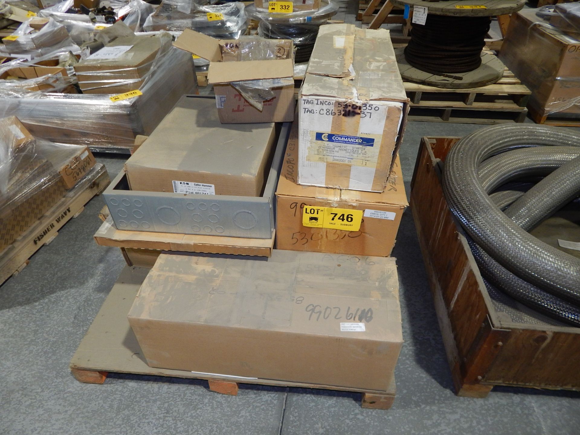 LOT/ ELECTRIC STARTERS AND PANELS (LOCATED AT AER WAREHOUSE)