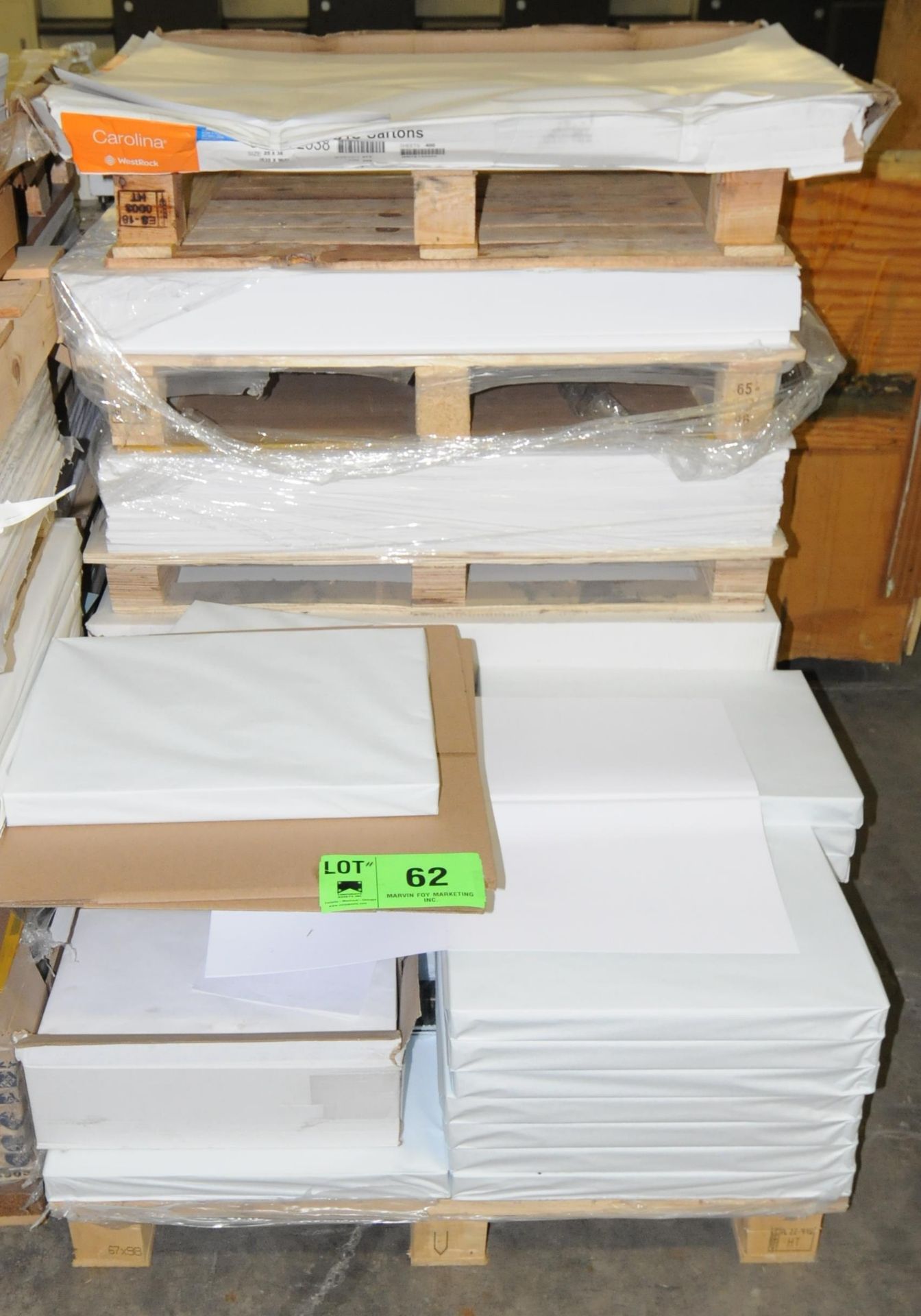 LOT/ RAW MATERIALS - (2) PALLETS OF STOCK PAPER