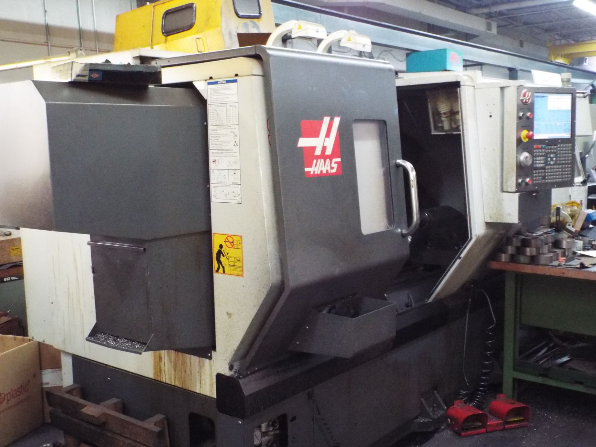 HAAS (2012) ST-30 CNC TURNING CENTER WITH HAAS CNC CONTROL, 12" 3 JAW CHUCK, 31" SWING OVER BED, 21"