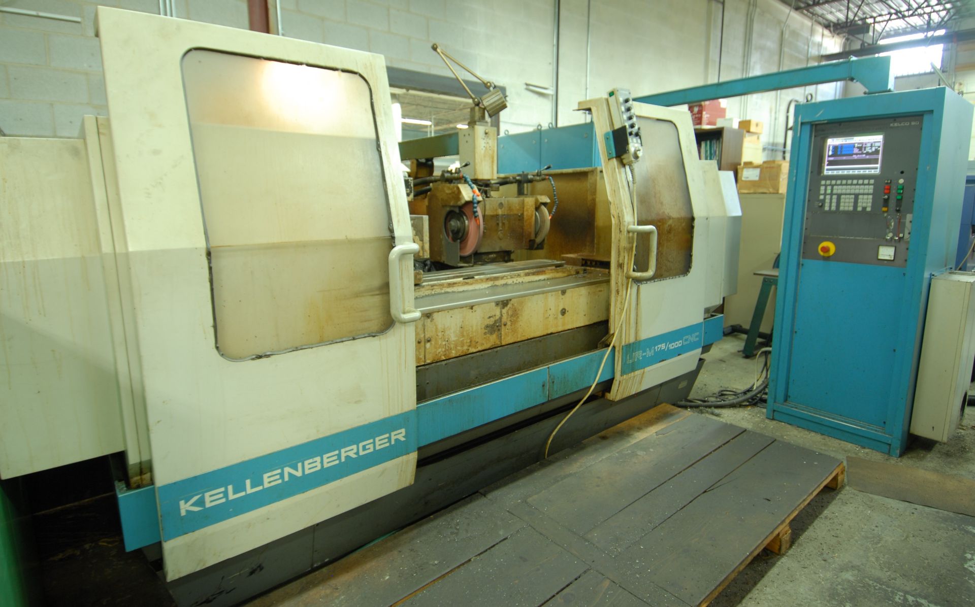 KELLENBERGER UR-M 175/1000 CNC CYLINDRICAL GRINDER WITH KELCO 90 CNC CONTROL, 40" BETWEEN CENTERS,