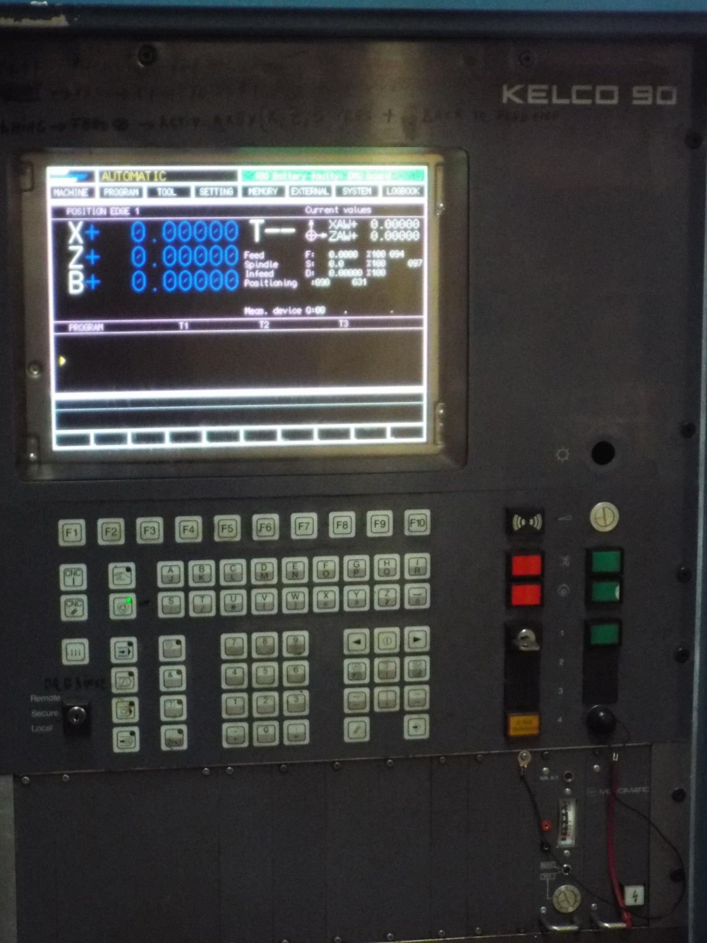 KELLENBERGER UR-M 175/1000 CNC CYLINDRICAL GRINDER WITH KELCO 90 CNC CONTROL, 40" BETWEEN CENTERS, - Image 7 of 14