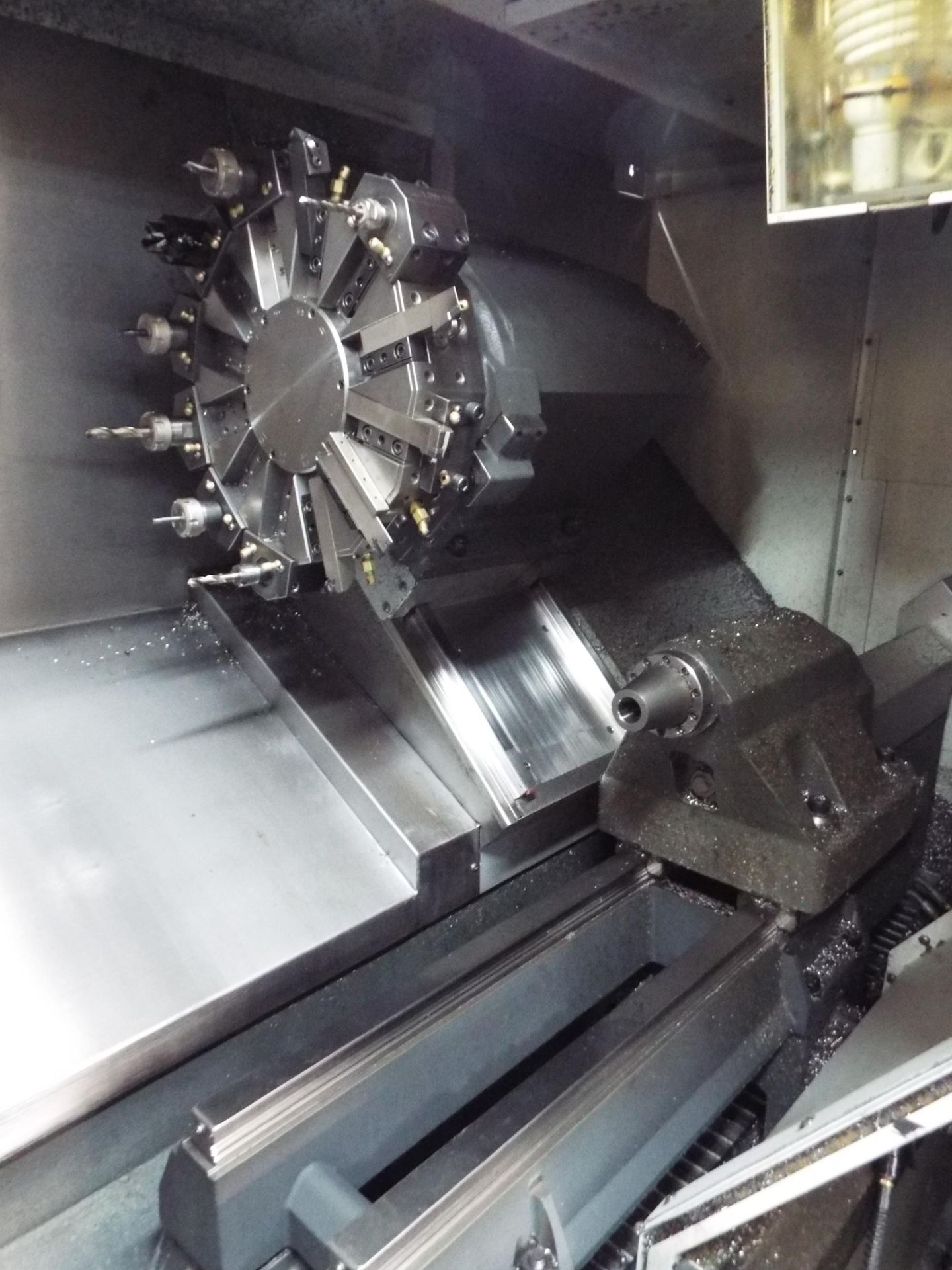 HAAS (2012) ST-30 CNC TURNING CENTER WITH HAAS CNC CONTROL, 12" 3 JAW CHUCK, 31" SWING OVER BED, 21" - Image 8 of 9