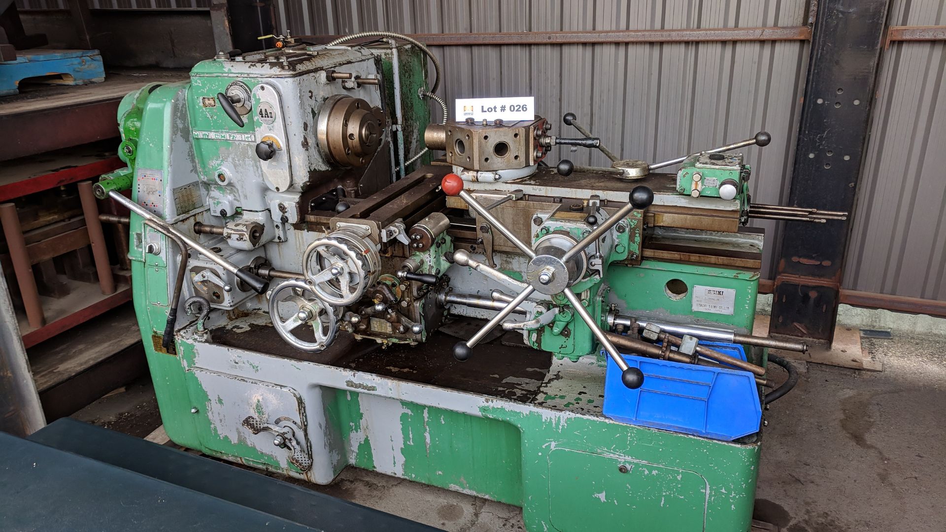 HITACHI SEIKI #4A CONVENTIONAL TURRET LATHE WITH S/N E40391 (CI)