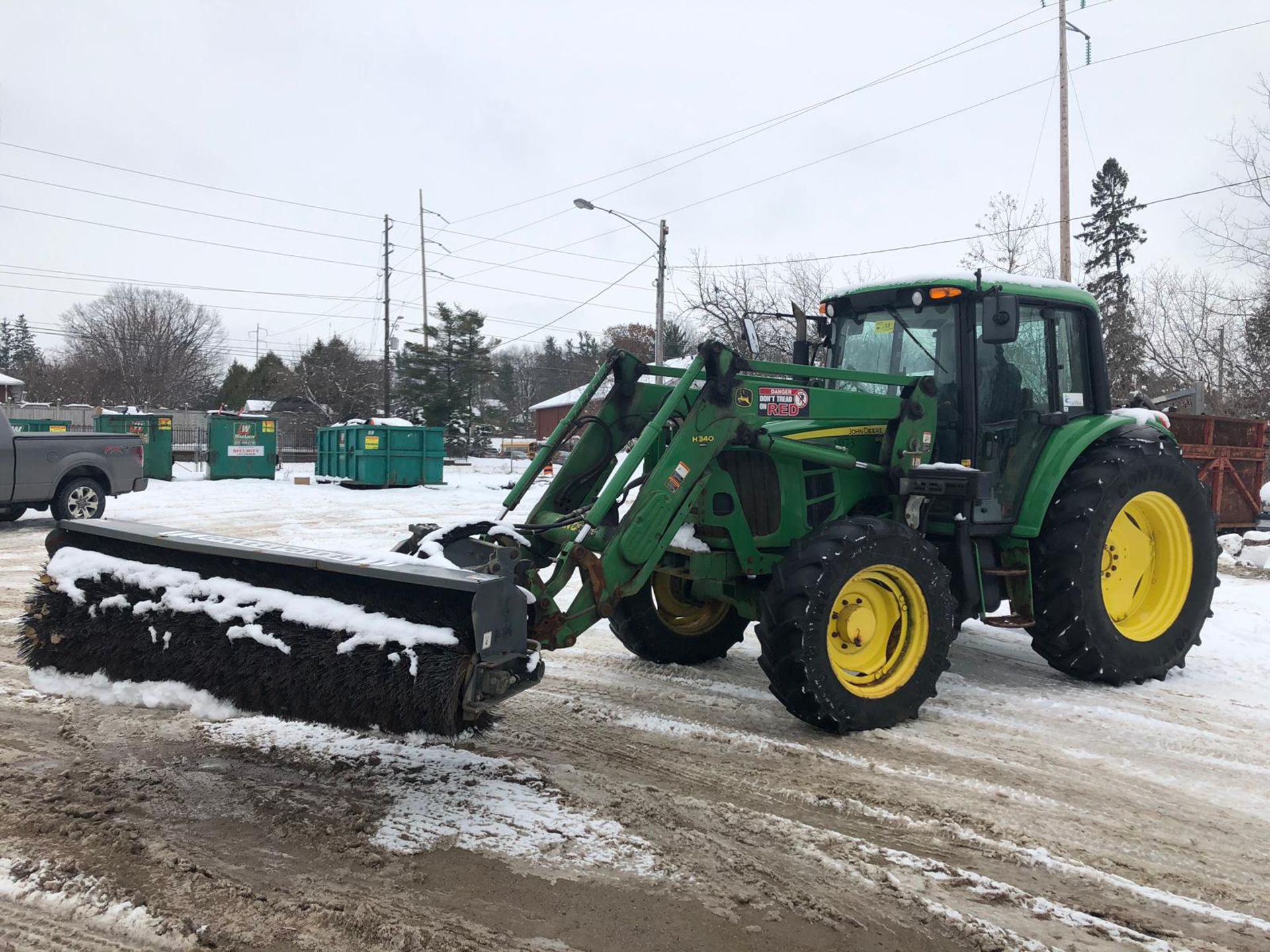 JOHN DEERE (2012) 6430 TRACTOR WITH JD 4.5L ENGINE, 4WD, JOHN DEERE H340 HYDRAULIC LOADER