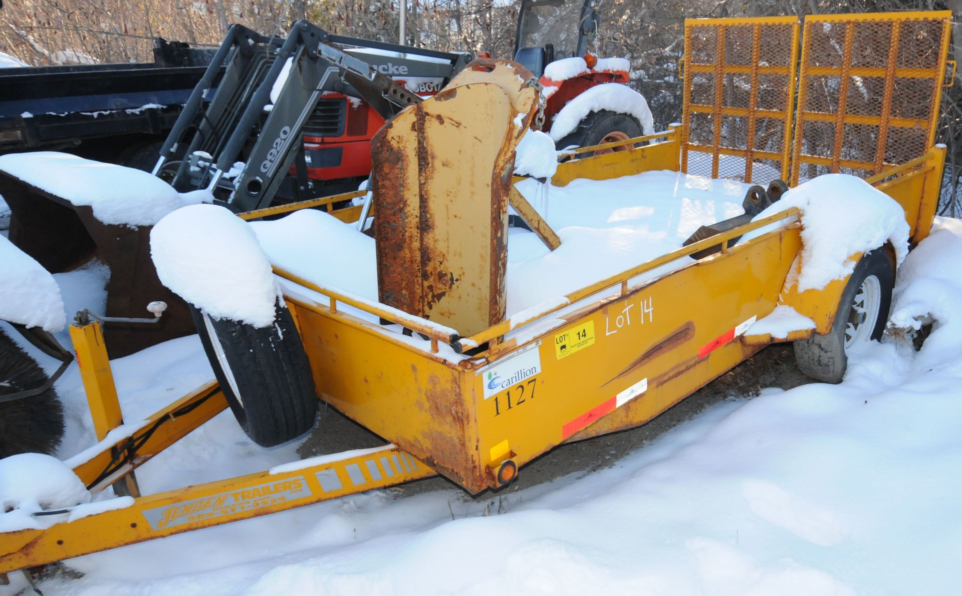 CANADA TRAILERS (2012) UT612-3K 6'X12' SINGLE AXLE UTILITY TRAILER WITH 3500 LBS AXLE, 4' STRAIGHT