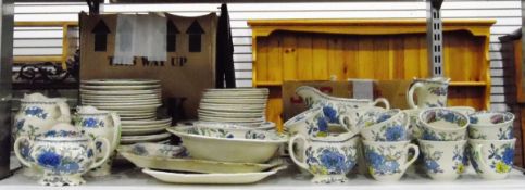Quantity of Masons Ironstone 'Regency' dinner and tea service including jugs, dinner plates,