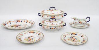 Whieldon ware 'Peking' pattern part dinner service,