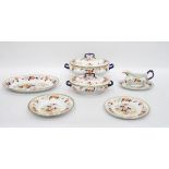 Whieldon ware 'Peking' pattern part dinner service,