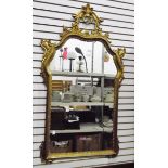 A modern gilt framed mirror,