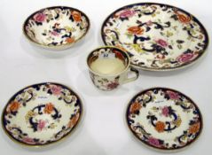 Masons ironstone 'Mandalay' pattern tea and dinner service comprising six dinner plates, bowls,