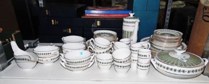 Spode 'Provence' pattern part dinner and coffee service, No.