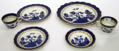 Royal Doulton Booths 'Real Old Willow' pattern tea and dinner service comprising six of three