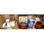 Various assorted ceramics including plates, vases, ornaments, jugs,