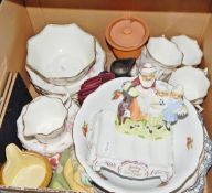 Various assorted ceramics including a Yardley English Lavender soap dish modelled with a milkmaid,