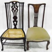 Edwardian bedroom chair,