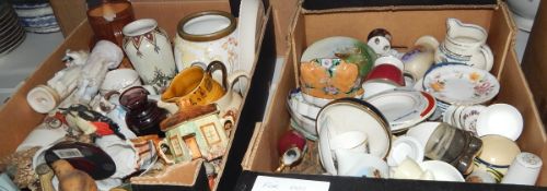 Assorted ceramics and glassware including a Britvic advertising glass jug,
