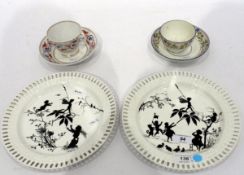 Pair of Mintons pottery plates,
