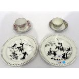 Pair of Mintons pottery plates,