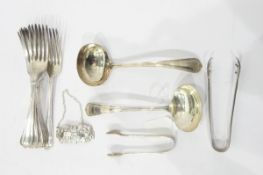 Quantity of mixed silver plated table flatware