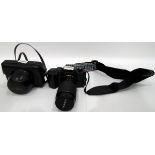 Quantity of cameras and accessories, binoculars,