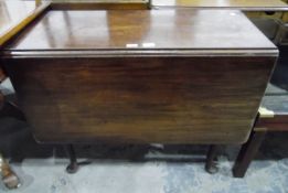 19th century mahogany drop-leaf dining table