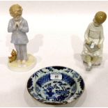 Chinese blue and white dish,