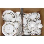 Royal Doulton 'Larchmont' part dinner and tea service including serving dishes, meat plates,