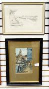 Graham Gilchrist Etching "HMS Victory, Portsmouth",