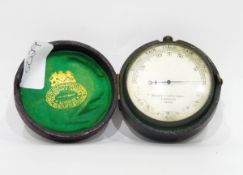 Negretti & Zambra brass pocket barometer inscribed 'Negretti & Zambra, London 19001',