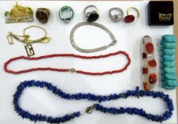 Large quantity of costume jewellery including simulated pearls, bead necklaces, bangles, etc.