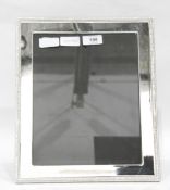 Large silver plate photograph frame, 20th century,