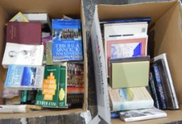 Quantity of assorted books on various subjects, including ballet, the 1920's, novels, dictionaries,