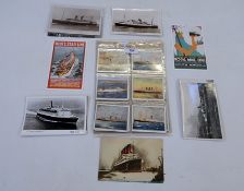 Quantity of 20th liner postcards to include "White Star Line",